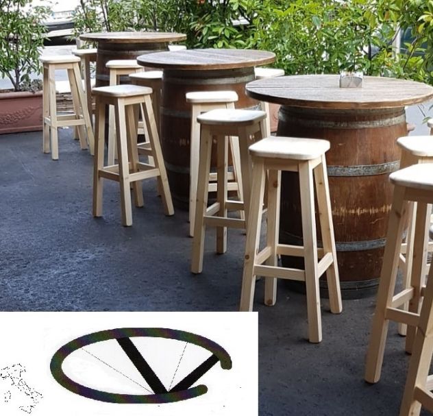 TAVOLI DA PUB, DA BIRRERIA PER CASA LEGNO MASSELLO - Foto 4