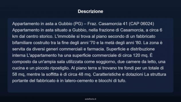 Immobile in asta di 120 m² con più di 5 locali in vendita a Gubbio - Foto 3