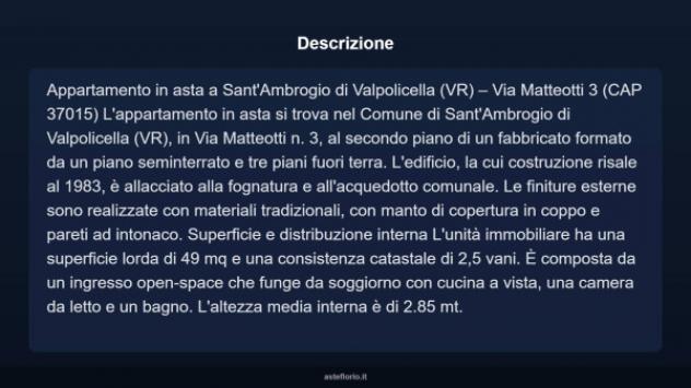 Immobile in asta di 49 m² in vendita a Sant'Ambrogio di Valpolicella - Foto 9