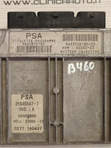 CENTRALINA MOTORE PEUGEOT 206 1° Serie 9641815780 9637706180 DV4TD diesel 1398 (9803) - Foto 2