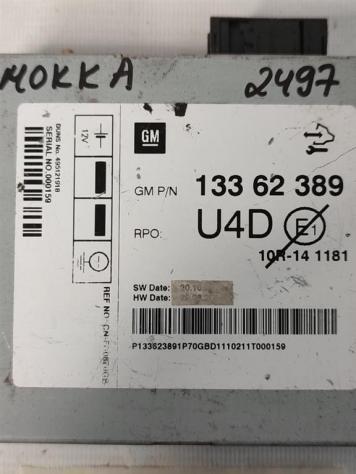 MODULO RICEVITORE TELECOMANDO OPEL Mokka X 13362389 benzina 1364 (16) - Foto 2