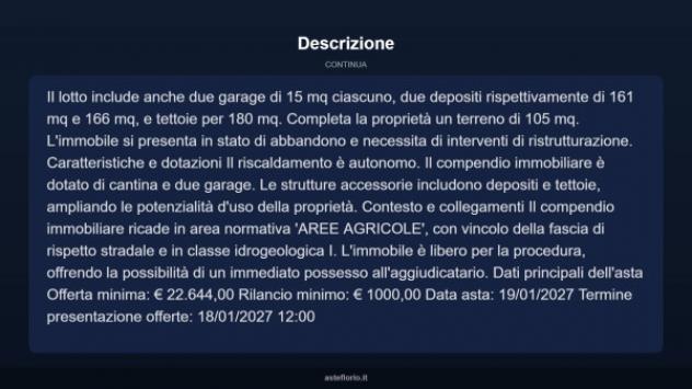 Immobile in asta di 333 m², box auto doppio in vendita a Maglione - Foto 18