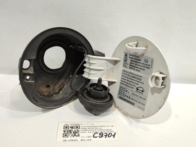 SPORTELLINO CARBURANTE VOLKSWAGEN Scirocco Serie (137) 1K8809857C CAX (0814) - Foto 3