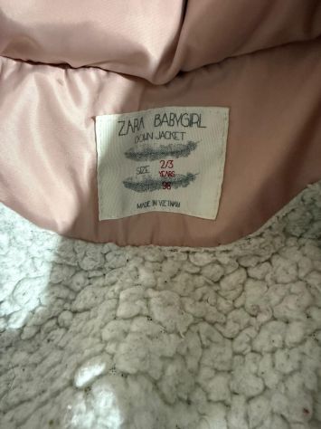Giubbotto Zara BabyGirl Rosa – Interno in Pelliccia – Taglia 2/3 Anni (98cm) - Foto 3