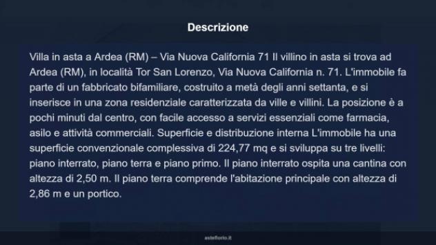 Immobile in asta di 224 m² con più di 5 locali in vendita a Ardea - Foto 13