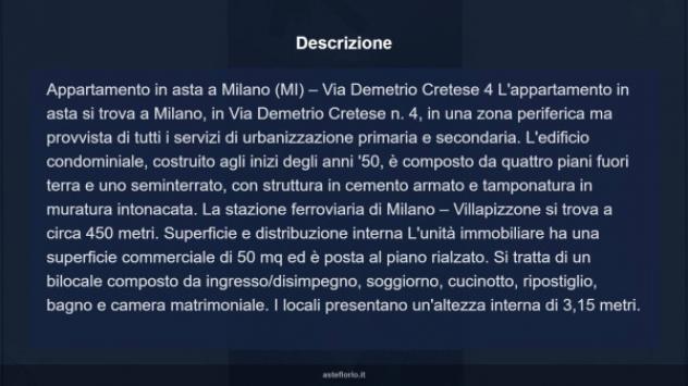 Immobile in asta di 50 m² in vendita a Milano - Foto 12