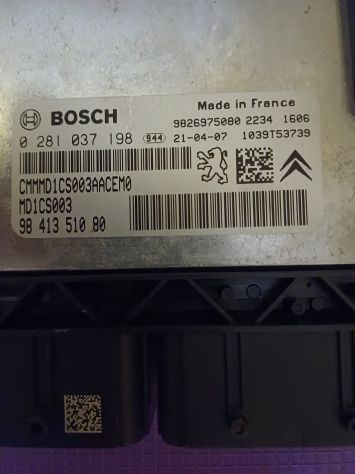CENTRALINA MOTORE / 0281037198 / 17234117 PER OPEL GRANDLAND X 1.5 CD Centralin - Foto 4