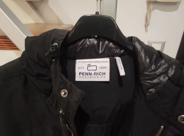 Vendo GIUBBOTTO WOOLRICH da UOMO nero, messo benissimo, misura M - Foto 2