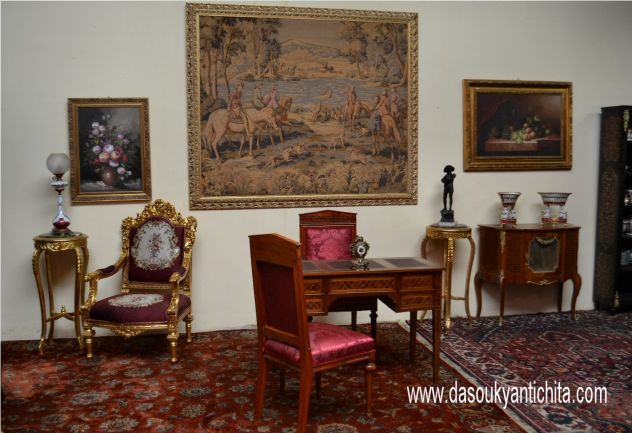 Servante stile Luigi XV lastronata a marqueterie - Foto 10