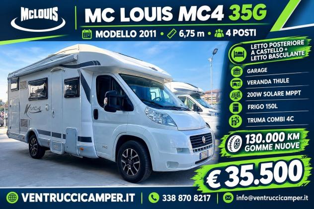 Mclouis MC4 35G 6,75G GARAGE LETTO BASCUALANTE FINANZIABILE 180M