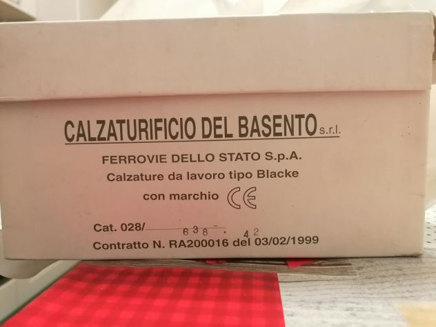 Scarpe FS Ferrovie dello Stato d'ordinanza vintage - Foto 5