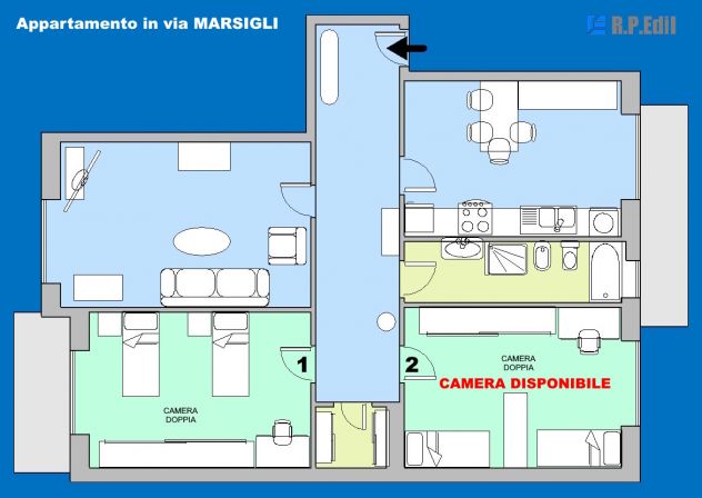 Camera doppia in corso Peschiera
