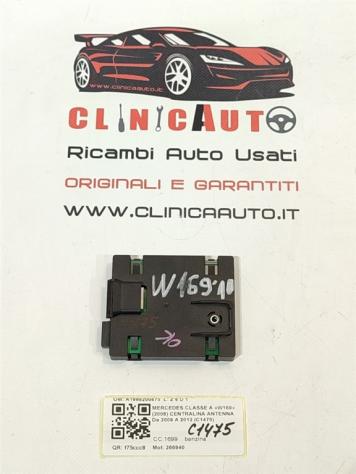 CENTRALINA ANTENNA MERCEDES Classe A W169 4° Serie A1698200475 266940 (08) - Foto 3