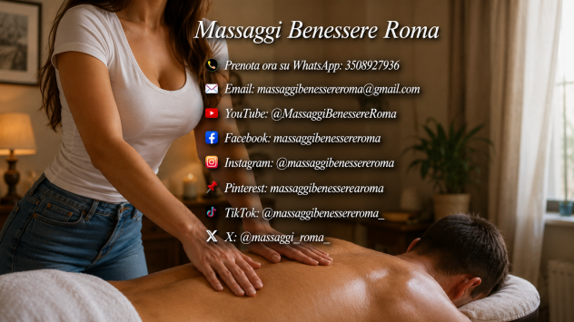 Disponibile a Roma con un servizio di massaggi benessere a domicilio - Foto 3 Tel:3508927936
