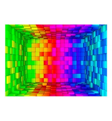 Fotomurale Adesivo Con I Cubi Colorati ARREDALACASA - Foto 2