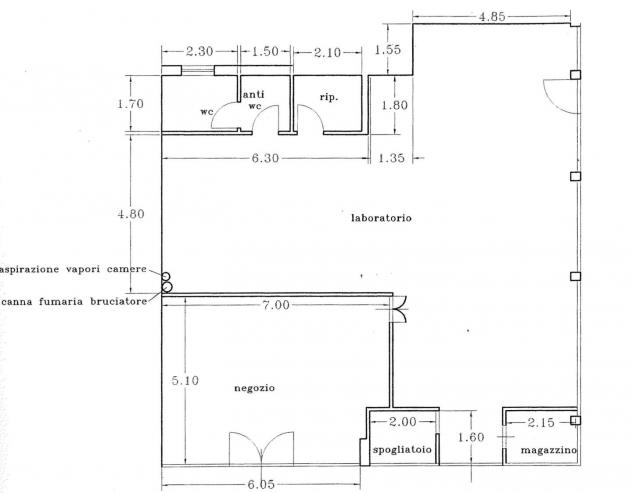 Capannone commerciale in vendita a Ponsacco 160 mq  Rif: 1309976