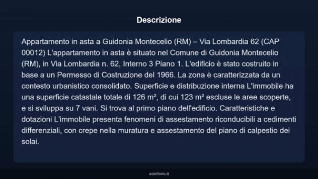 Immobile in asta di 123 m² con più di 5 locali in vendita a Guidonia Montecelio - Foto 7