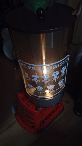 Porta Coni Gelato Professionale Girevole e Illuminato da Banco - Foto 2