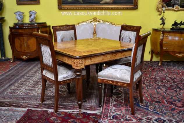 Tavolo da pranzo-riunioni allungabile fino a 326 cm.