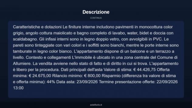 Immobile in asta di 71 m² in vendita a Allumiere - Foto 5