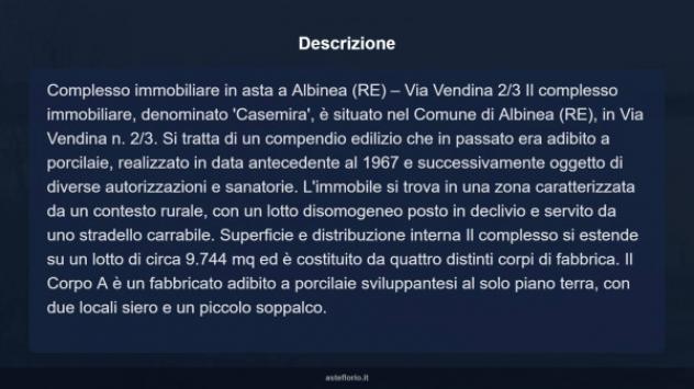 Immobile in asta di 9744 m² in vendita a Albinea - Foto 4