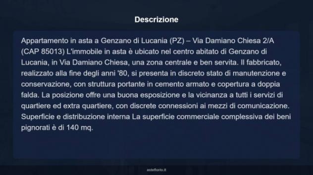 Immobile in asta di 140 m² con più di 5 locali e box auto in vendita a Genzano di Lucania - Foto 11