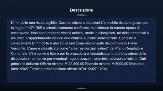Immobile in asta di 142 m² con più di 5 locali in vendita a Pieve Vergonte - Foto 4
