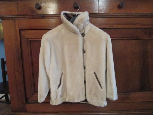 Giaccone pelliccia eco reversibile 10-12 anni