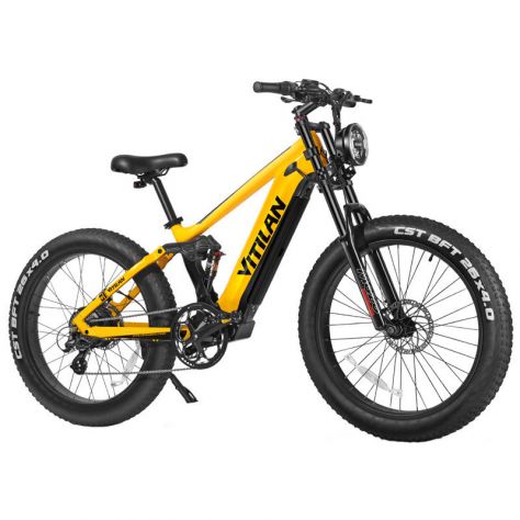 E - BIKE Vitilan T7 250W 48V 26" Full Suspension - Foto 2