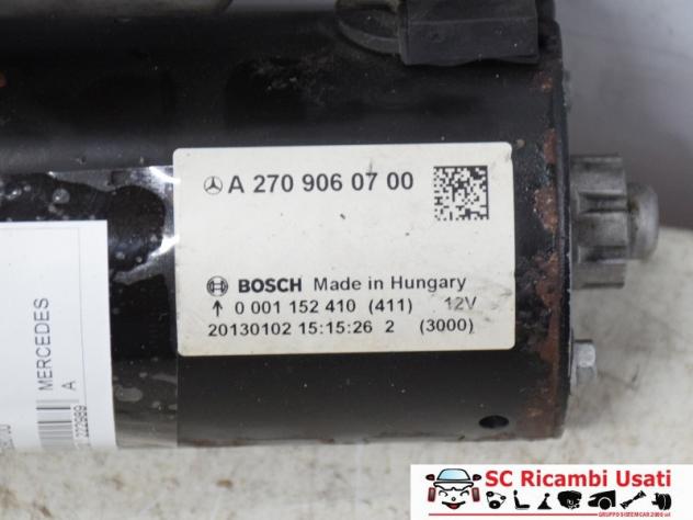 A2709060700 A2709060700 MOTORINO D' AVVIAMENTO MERCEDES Classe A Serie (W176) diesel - Foto 3