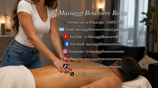 Disponibile a Roma con un servizio di massaggi benessere a domicilio Tel:3508927936