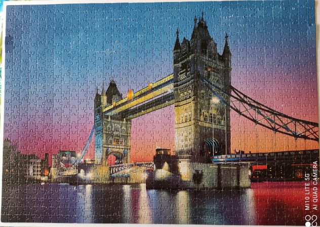 Puzzle London Bridge 1000 pezzi con cornice cm 50 x 70