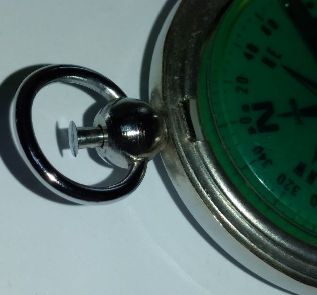 BUSSOLA TASCABILE VINTAGE CON SCATOLO FABBRICAZIONE GIAPPONESE - Foto 10