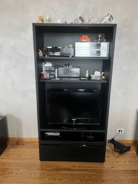 Mobile nero porta tv e hi-fi marca Belligotti