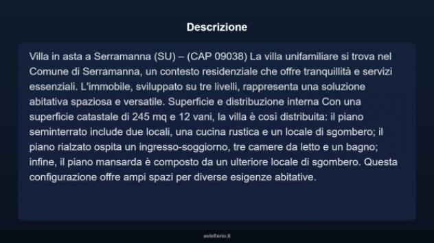 Immobile in asta di 245 m² con più di 5 locali in vendita a Serramanna - Foto 14