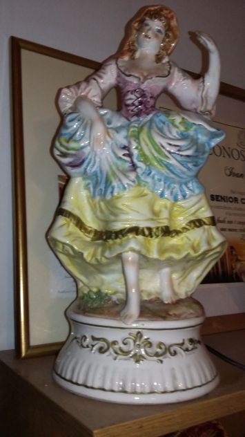 Lampada/Danzatrice - Porcellana Capodimonte - Foto 2