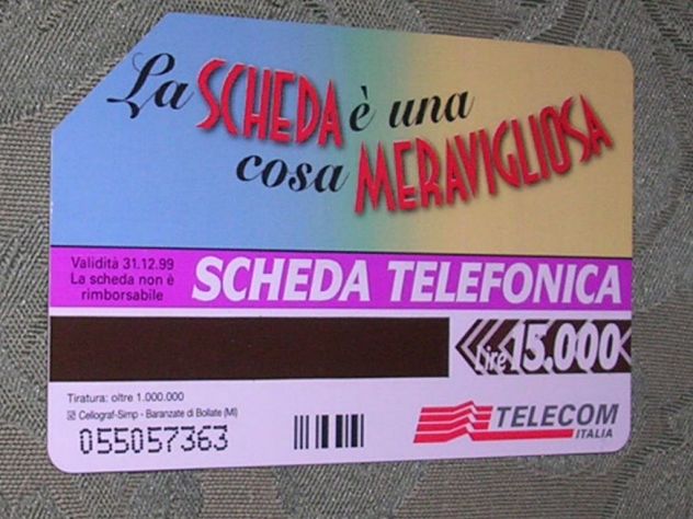 SCHEDA TELEFONICA ITALIA 28