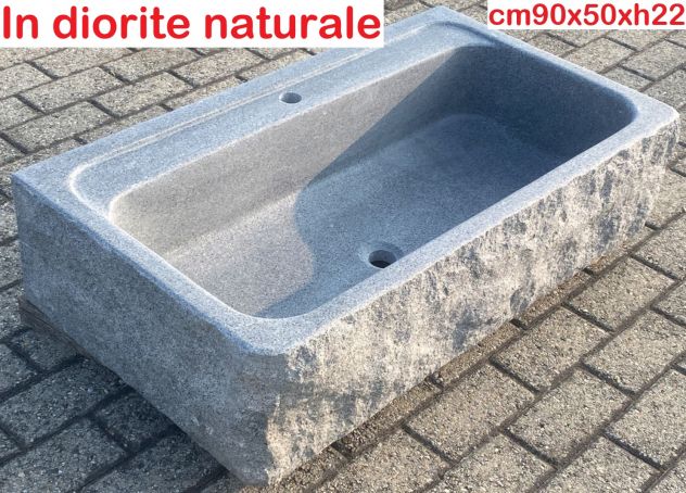 Lavello lavandino per cucina in pietra granito 70/80/90cm