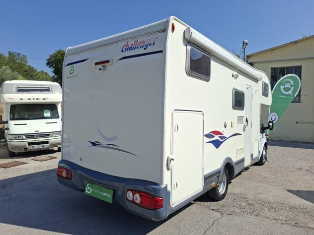 CAMPER CHALLENGER FORD MANSARDATO 6 POSTI DINETTE LETTO MATRIMONIALE FOTOVOLTAICO GEMELLATO POSTERIORE CAMPEGGIO USATI GENERALI 1427 - Foto 5
