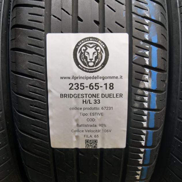 4 GOMME 235 65 18 BRIDGESTONE A67231 - Foto 2
