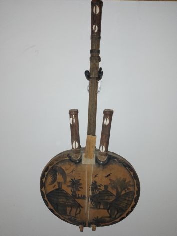 Kora mandolino africano antico originale - Foto 5