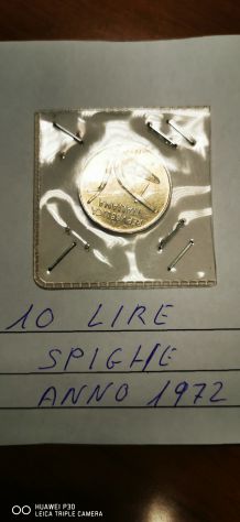 10 LIRE SPIGHE ANNO 1972 - Foto 2