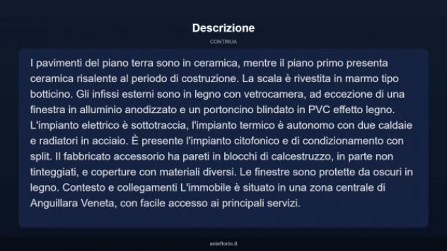 Immobile in asta di 216 m² con più di 5 locali e box auto in vendita a Anguillara Veneta - Foto 18