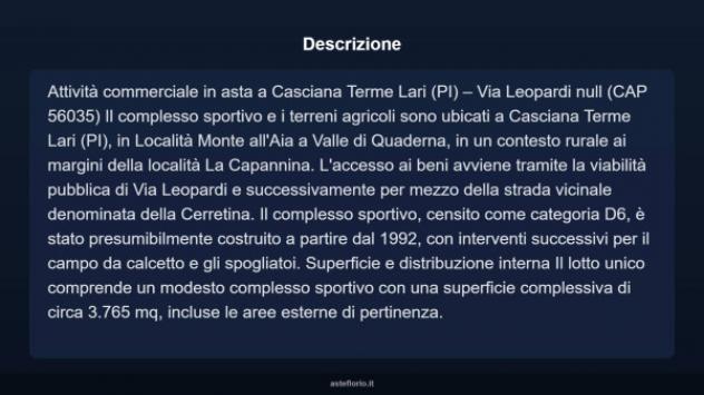 Immobile in asta di 3765 m² in vendita a Casciana Terme Lari - Foto 4