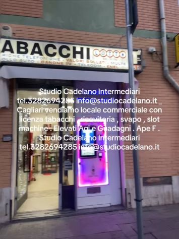 Cagliari Locale Tabacchi Ricevitoria Slot - Foto 2
