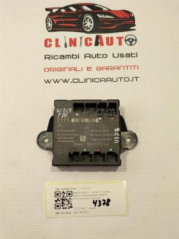 CENTRALINA PORTA POSTERIORE DX MERCEDES Classe C Berlina W204 A2048207885 (07)