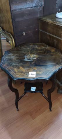 Tavolino Ottagonale Intarsiato – 25179 - Foto 2