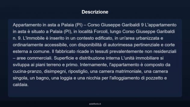 Immobile in asta di 85 m², box auto in vendita a Palaia - Foto 2