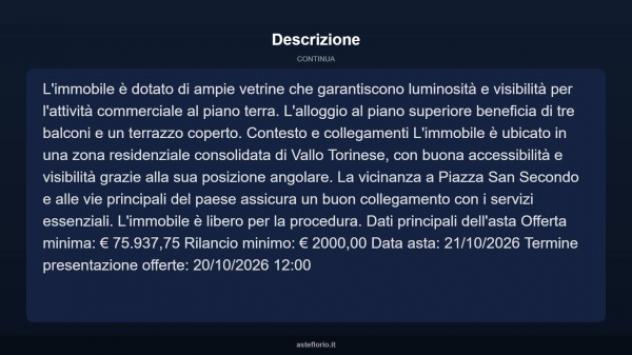 Immobile in asta di 92 m² in vendita a Vallo Torinese - Foto 9