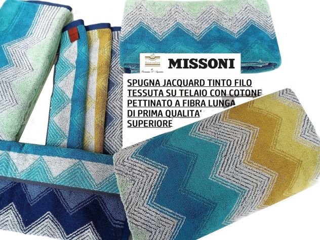 SET SPUGNE BAGNO 5 PEZZI  MISSONI 3 MODELLI - Foto 8